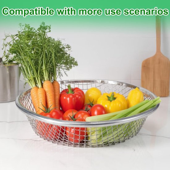 2-Pack Bodemschepzeef voor Tuinieren - 30x30cm - Tuinzeef - Zeef voor Grond - Zand en Compost - Past op 19L Emmers - 3mm & 6mm Mesh - Voor Grind, Aarde, Houtsnippers — afbeelding 5