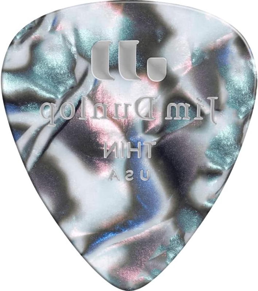 Gitaar Plectrums - Plectrums Set - Gitaar Spelen - Originele Celluloid - 12 Stuks Dun - Abalone