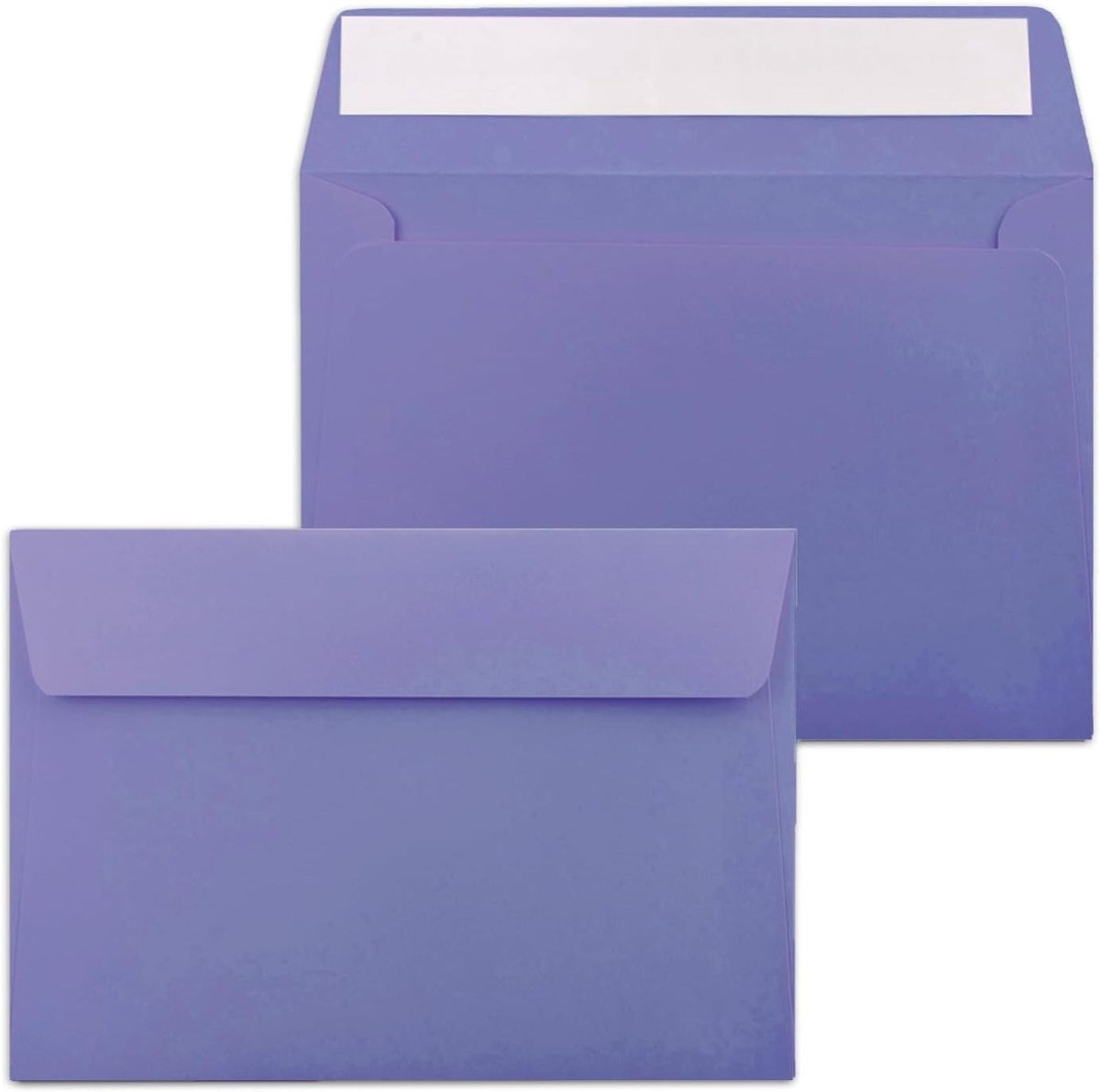 Enveloppen Paars - Wenskaart envelop - Kaarten versturen - Volledig gekleurd papier - 200 stuks - Lila