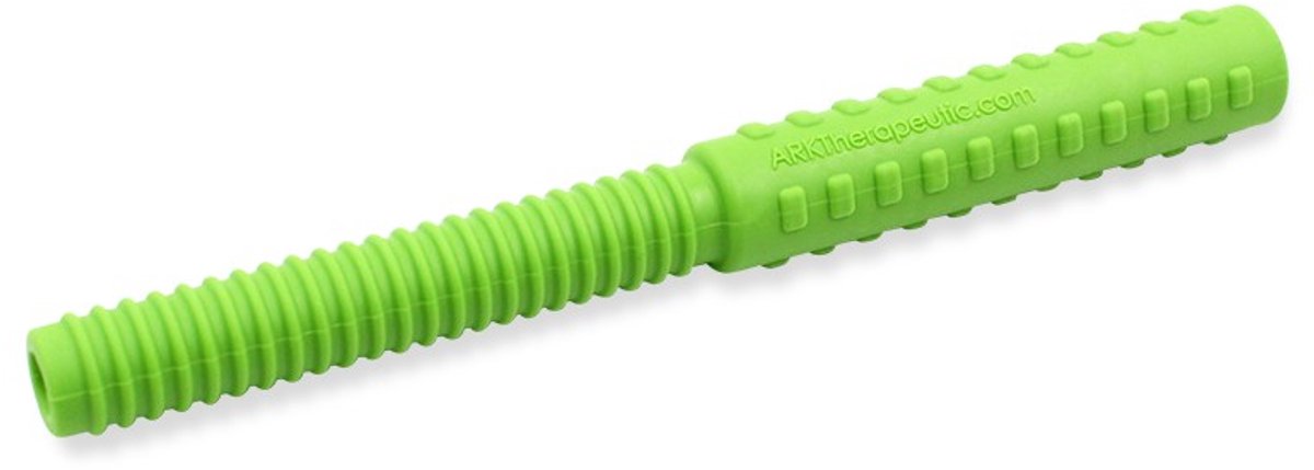 ARK Therapeutic kauwspeelgoed sensorisch bijtstaafje lime groen XT medium.
