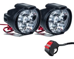 LED moto hulpverlichting – universeel geschikt voor motor, ATV, UTV en scooter