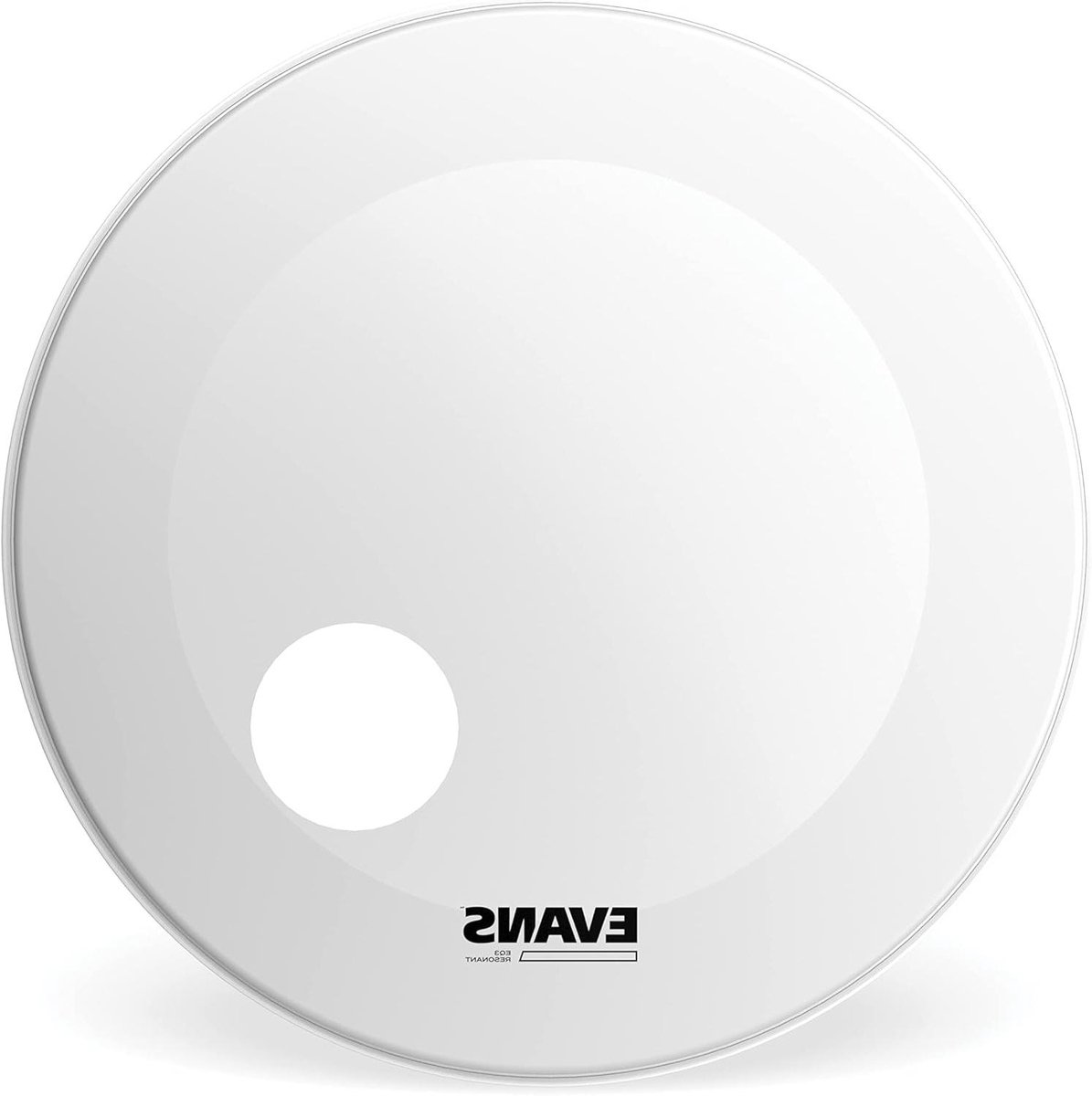 Drumvel - Bassdrum Resonant - Muziek Maken - Gecoate Control Ring - 22 inch - Wit