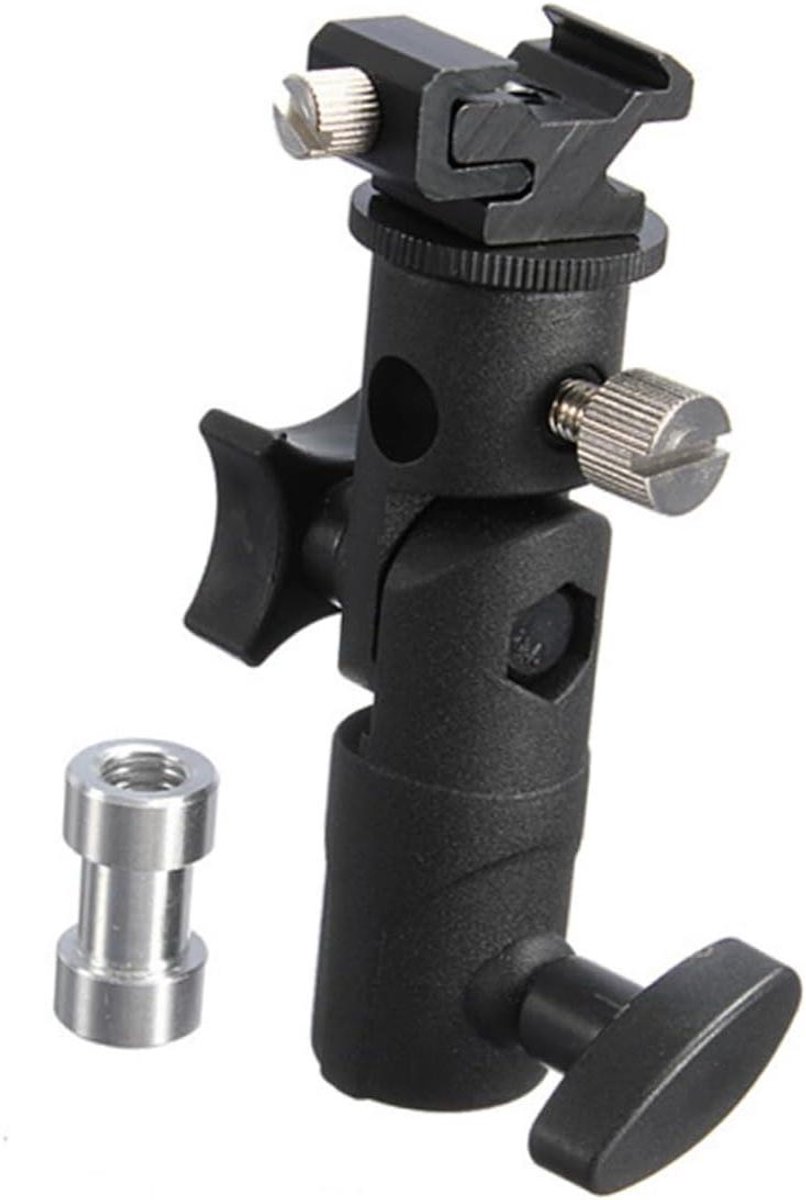 Flitser Beugel - Flitserhouder Stand - Camera Accessoire - Voor Lichtstatief - 2 Stuks - Zwart