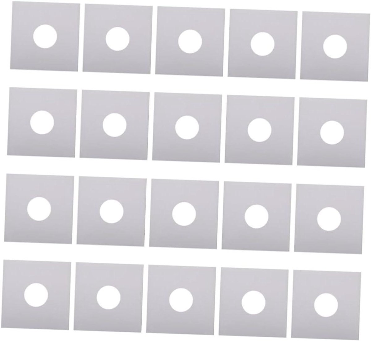 Vinyl Platenhoezen - Beschermhoezen - Platen Opslag - Stof- en Kraswerend - 20 Stuks 7-inch - Wit