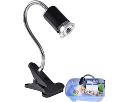 Reptielen Warmtelamp - Schildpadlamp UVB - Terrarium Klimaat - Spatwaterdichte Constructie - 11.5x8x29cm - Black