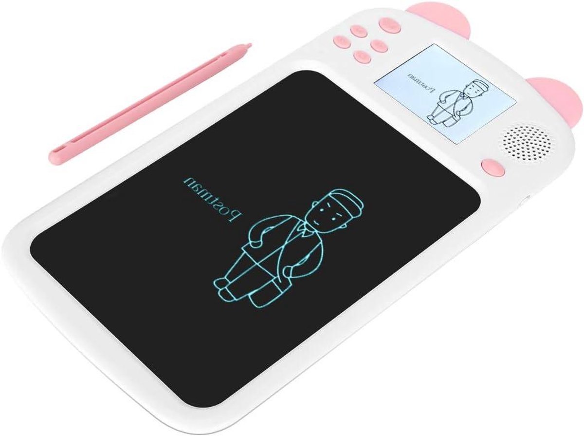 Digitale Tekentablet - Schrijfbord LCD - Kinderen Leren Tekenen - Oogvriendelijk Scherm - 150x23x280mm - Roze