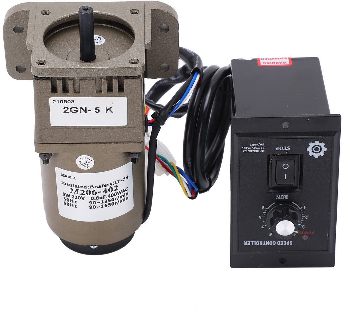ONF3 - Gear Motor - 6W AC 220V - Verstelbare Snelheid - Hoge Koppel - Efficiënte Motor - Geschikt voor Diverse Toepassingen - Compacte Vorm