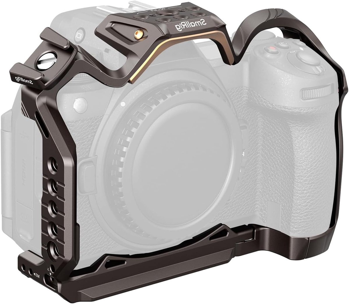 Camera Cage voor Nikon Z6 III - Aluminium Volledige Behuizing met Snelle Bevestiging, Koudshoe Bevestiging en Arca-Swiss Compatibiliteit voor Microfoon en Verlichting - 4521