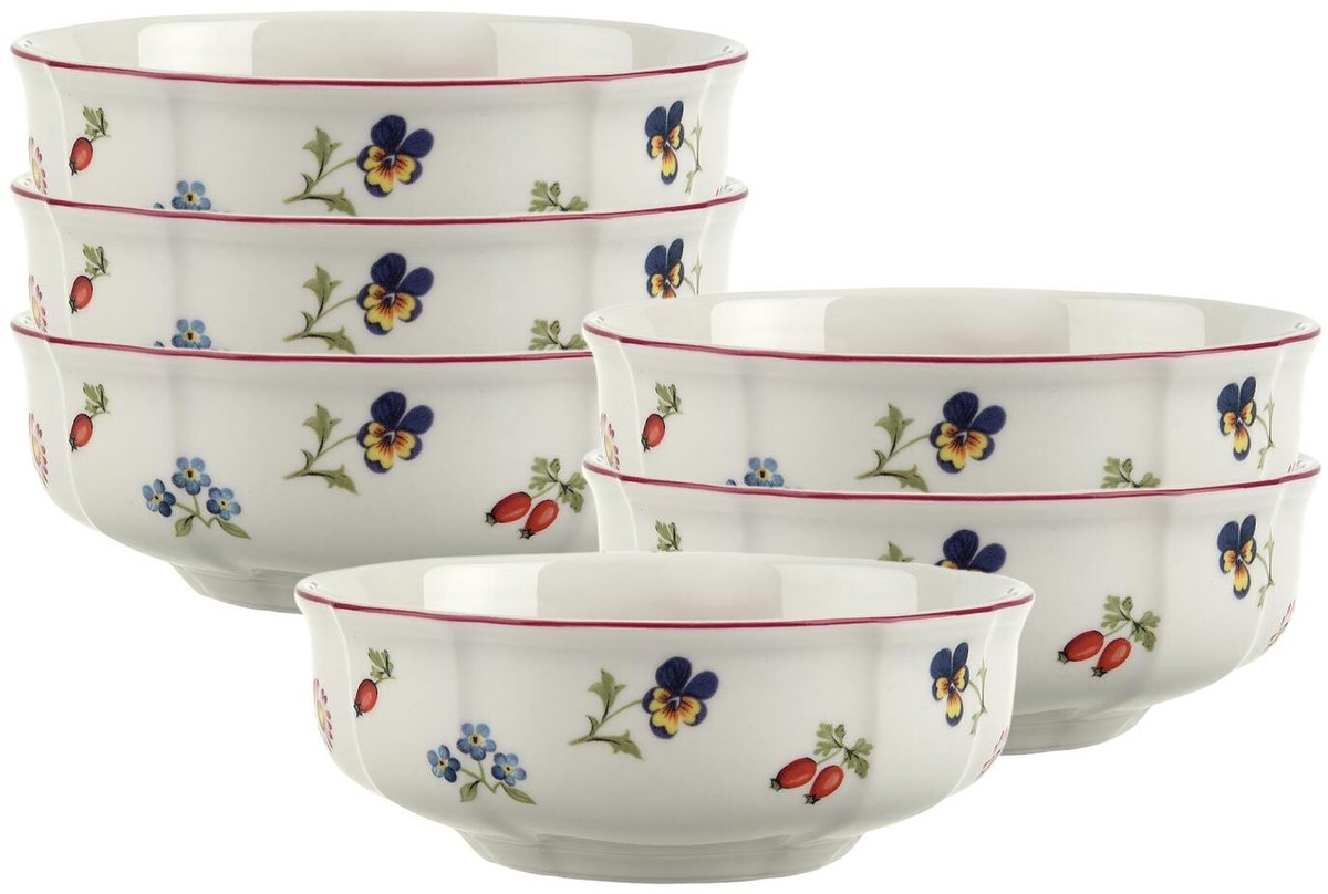 Dessertschalen Petite Fleur ø 14,8 cm Set van 6