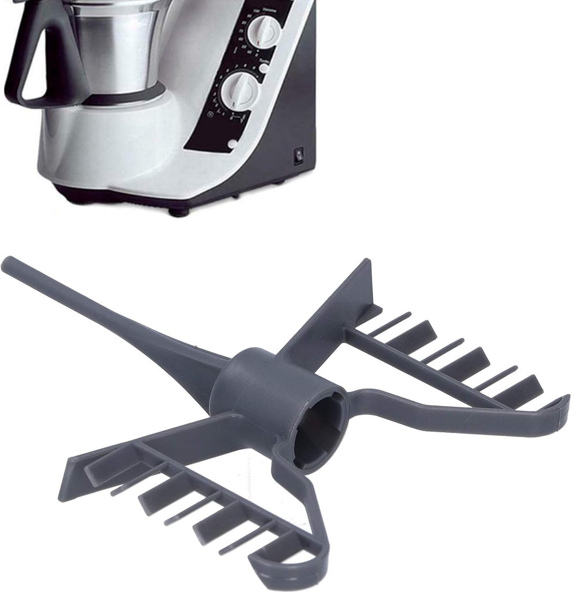 Roerende Staaf - Blender Accessoire - Keukenmachine Onderhoud - Op Maat Gemaakt - 15 x 12 x 2 cm - Wit thumbnail 3