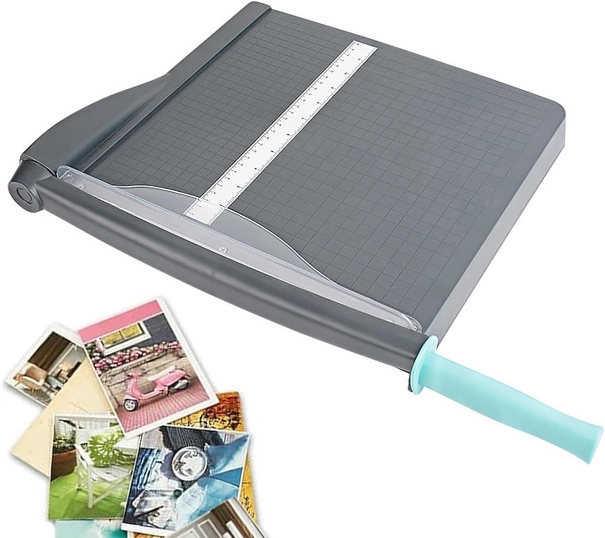 Papier Snijmachine - Bladsnijder Guillotine - Papier Snijden - Compact Opvouwbaar - A4 Formaat - Wit