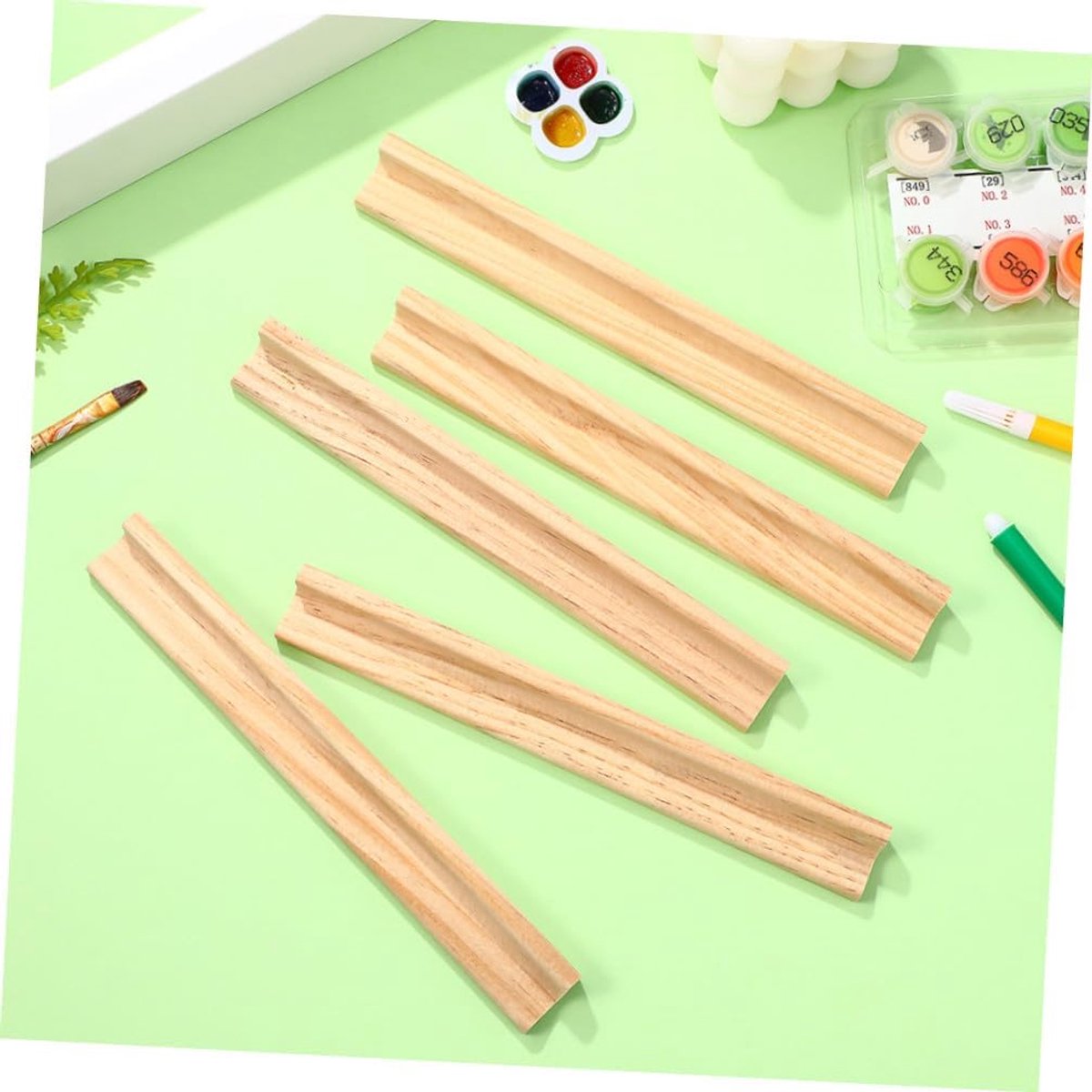 Houten Domino Display - Houten Basis Houder - Doe-het-zelf Projecten - Multifunctioneel Ontwerp - 75 x 08 x 07 cm — cadeau in Spellen & Speelgoed - foto 6