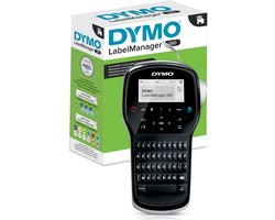 DYMO LabelManager 280-labelmaker | Oplaadbare, draagbare labelprinter met AZERTY-toetsenbord | Inclusief zwart-wit D1-labeltape (12 mm) | Voor thuis en op kantoor
