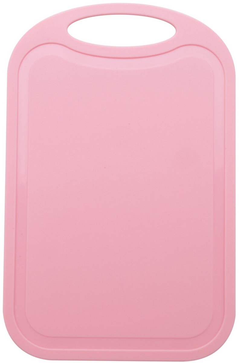 Roze plastic snijplank Geschikt voor ophanggaten