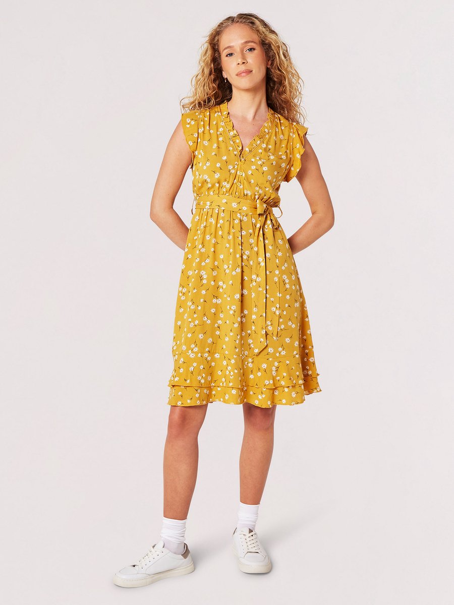 Mini-jurk met madeliefjesprint