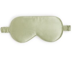Dore & Rose - Slaapmasker - Oogmasker - Zijden Slaapmasker Voor Mannen en Vrouwen - Deep Sleep Mask - Eye Mask - Verduisterend - Wallen - Olive - Nº 81 Lueur d'olive