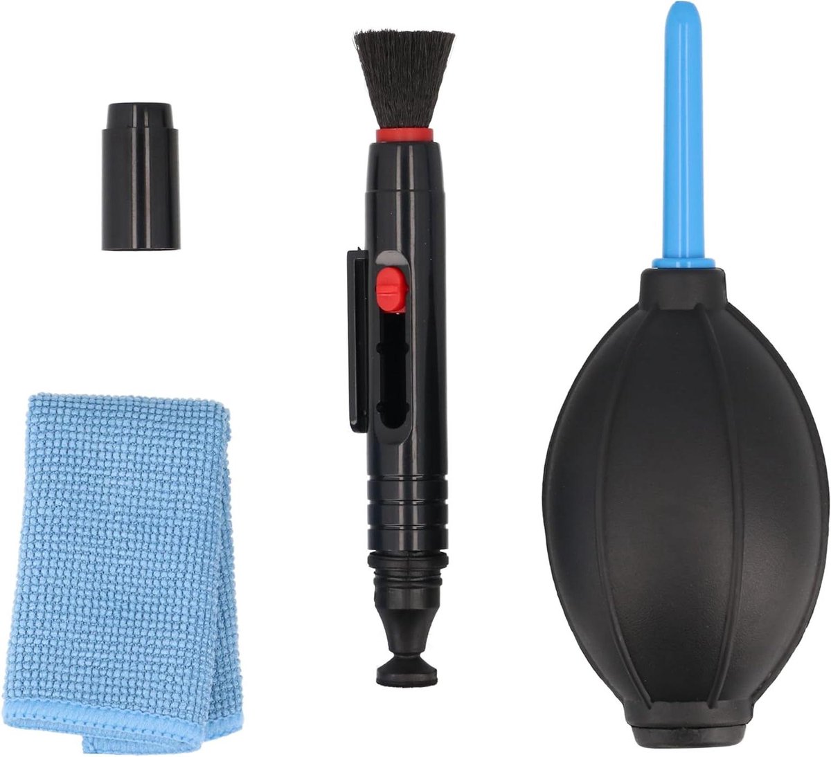 Camera Reinigingsset - Lens Reiniger Kit - Scherpe Foto's Maken - Streepvrije Resultaten - Compacte Set - Zwart