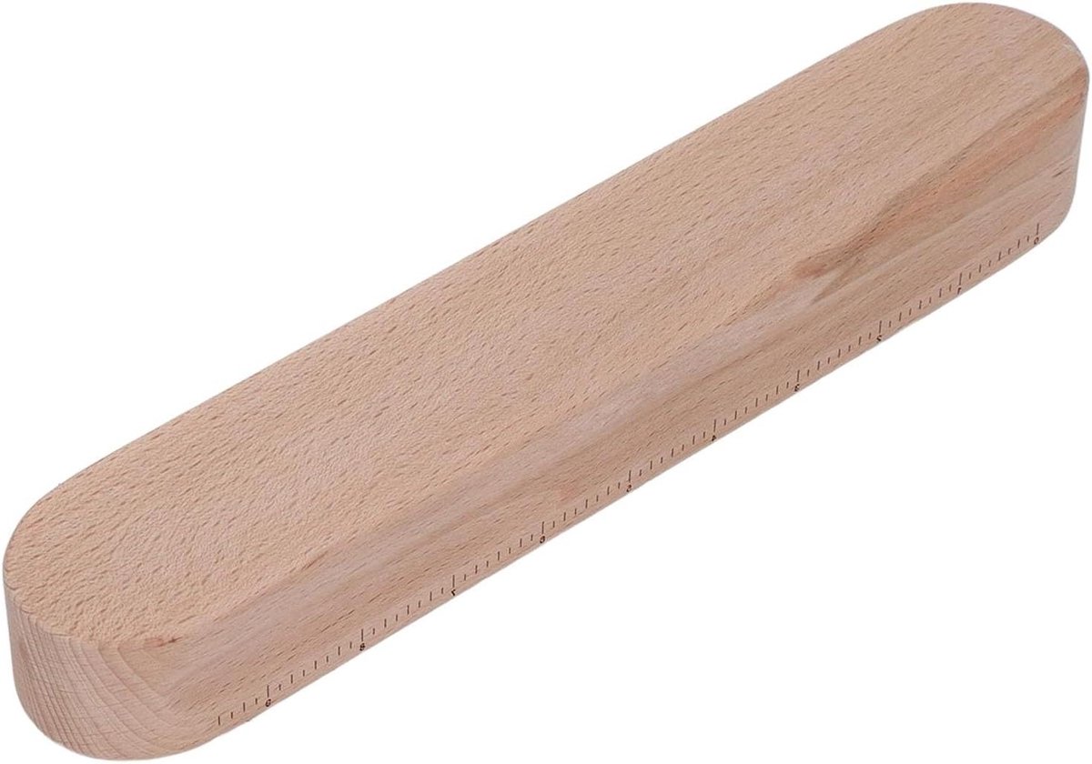 Kleermakers Klep - Strijkplank Naaien - Naden Persen - Met Groeven - 30 x 5 x 4 cm - Houtkleur