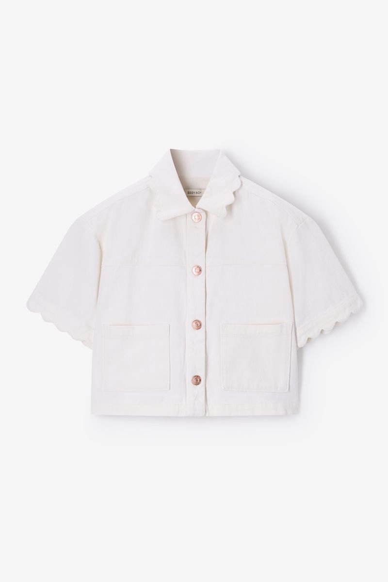 Sissy-Boy - Wit cropped denim jack