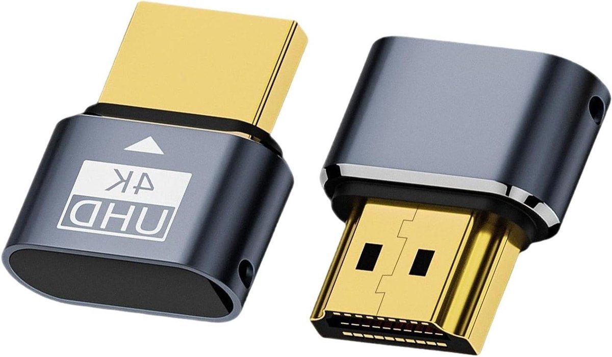 HDMI Dummy Plug - Virtuele Monitor - Server Beheer - Plug and Play - 1 Stuks - Zwart