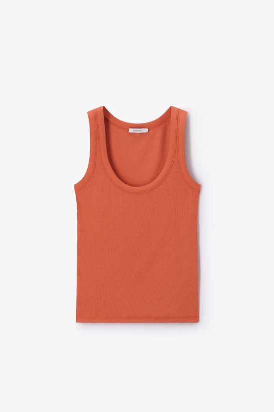 Donkeroranje Rib Singlet