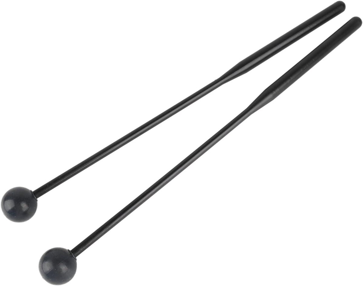 Drum Mallets - Percussie Stokken - Muziek Maken - Kwaliteits ABS Rubber - 32 x 4 x 2 cm - Zwart