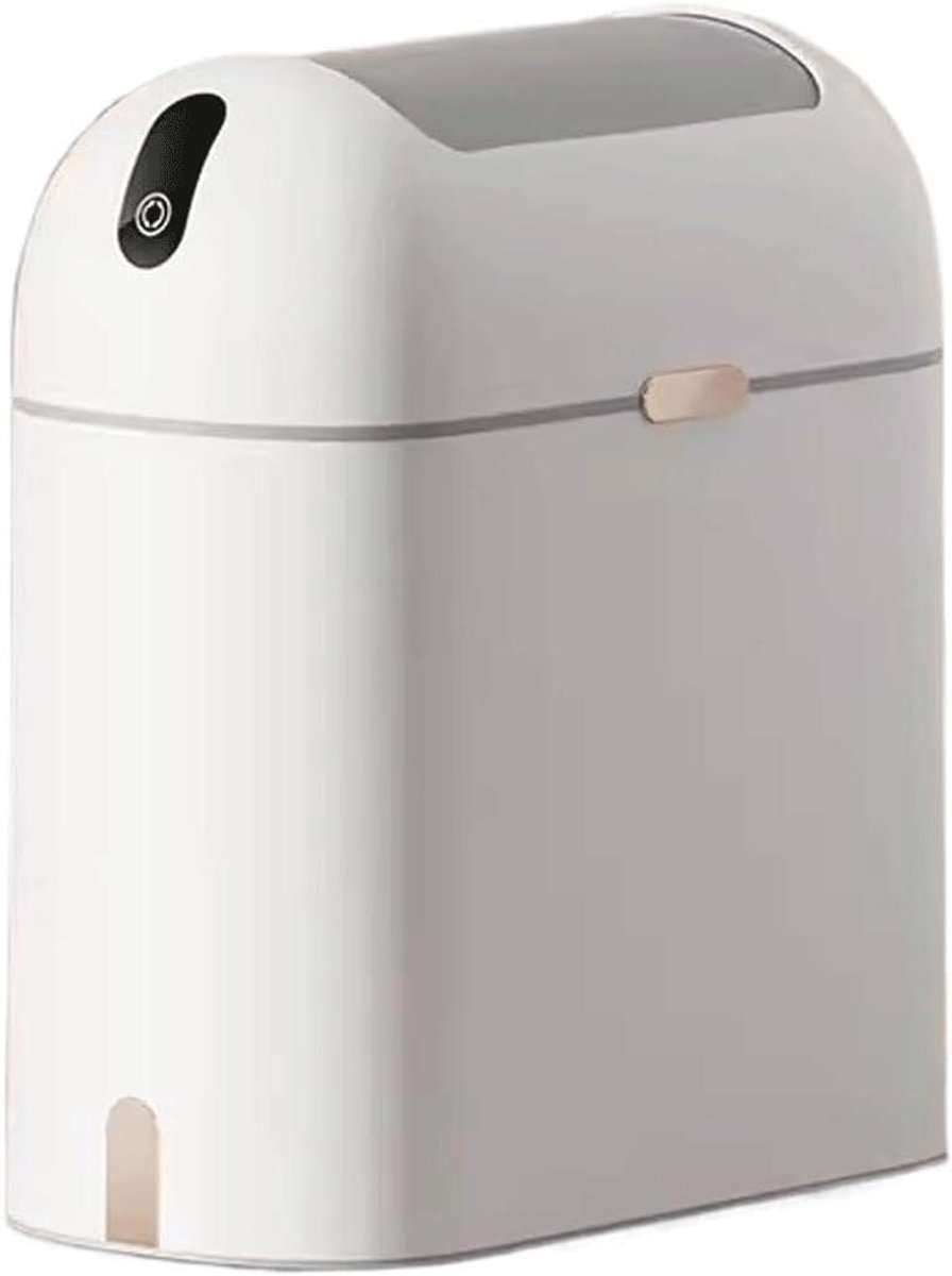 Keuken Vuilnisbak - Prullenbak Sensor - Afval Verwerken - Automatisch Openend Deksel - 9L - Wit