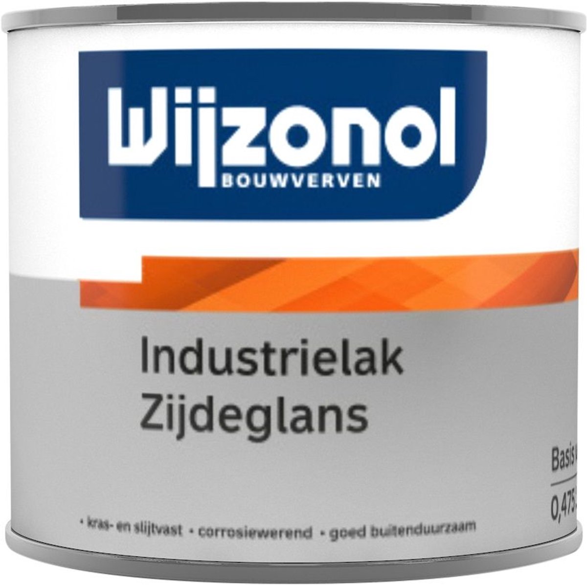 Wijzonol Industrielak Zijdeglans 0.5 liter Wit