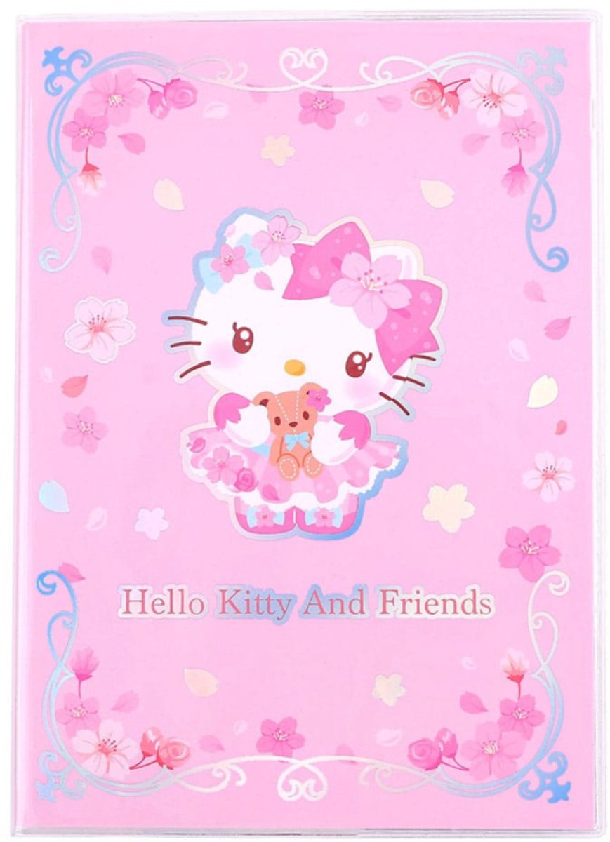 Sakami Merchandise Sanrio Notebook Hello Kitty & Friends Sakura Series Holographic Checkered Stationery