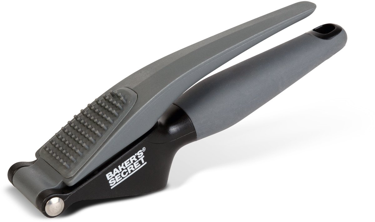 Knoflookpers RVS - Handmatige Knoflook Crusher met Ergonomische Handgreep - Sterke Garlic Press voor Knoflook en Gember - Professionele Knoflookperser - Keukengerei van Roestvrij Staal - 18,5 cms [BS40884]