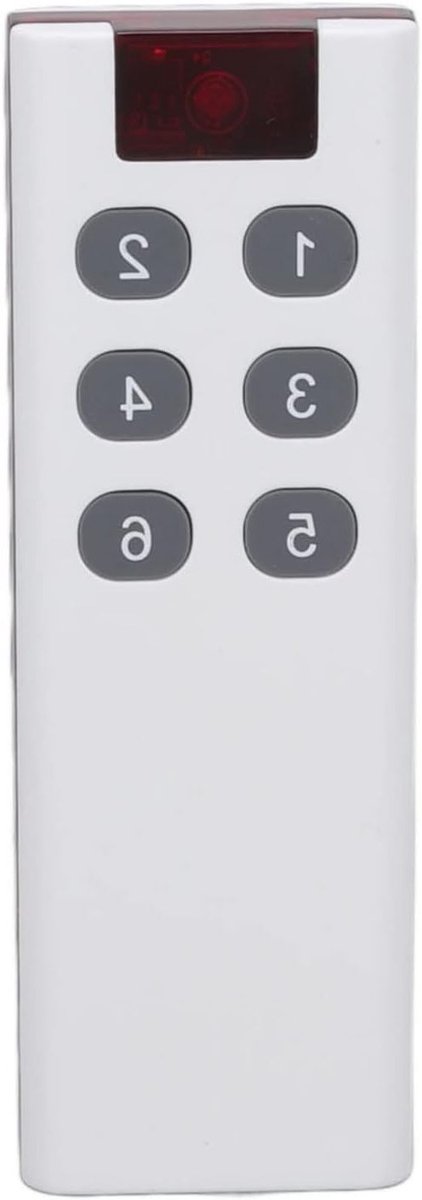 Digitale Programmeerbare Draadloze Afstandsbediening met 6 Toetsen en 1000m Bereik - 433MHz Technologie, Hoge Vermogen en Gebruiksvriendelijk Ontwerp
