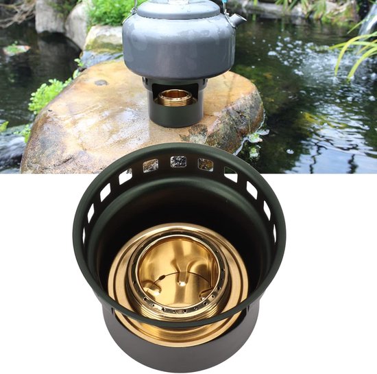 Dailygoody - Alcoholkachel - Draagbare kampeerkachel - Compact en lichtgewicht - Mini alcoholrugzakkachel - Ideaal voor camping en picknick — afbeelding 2