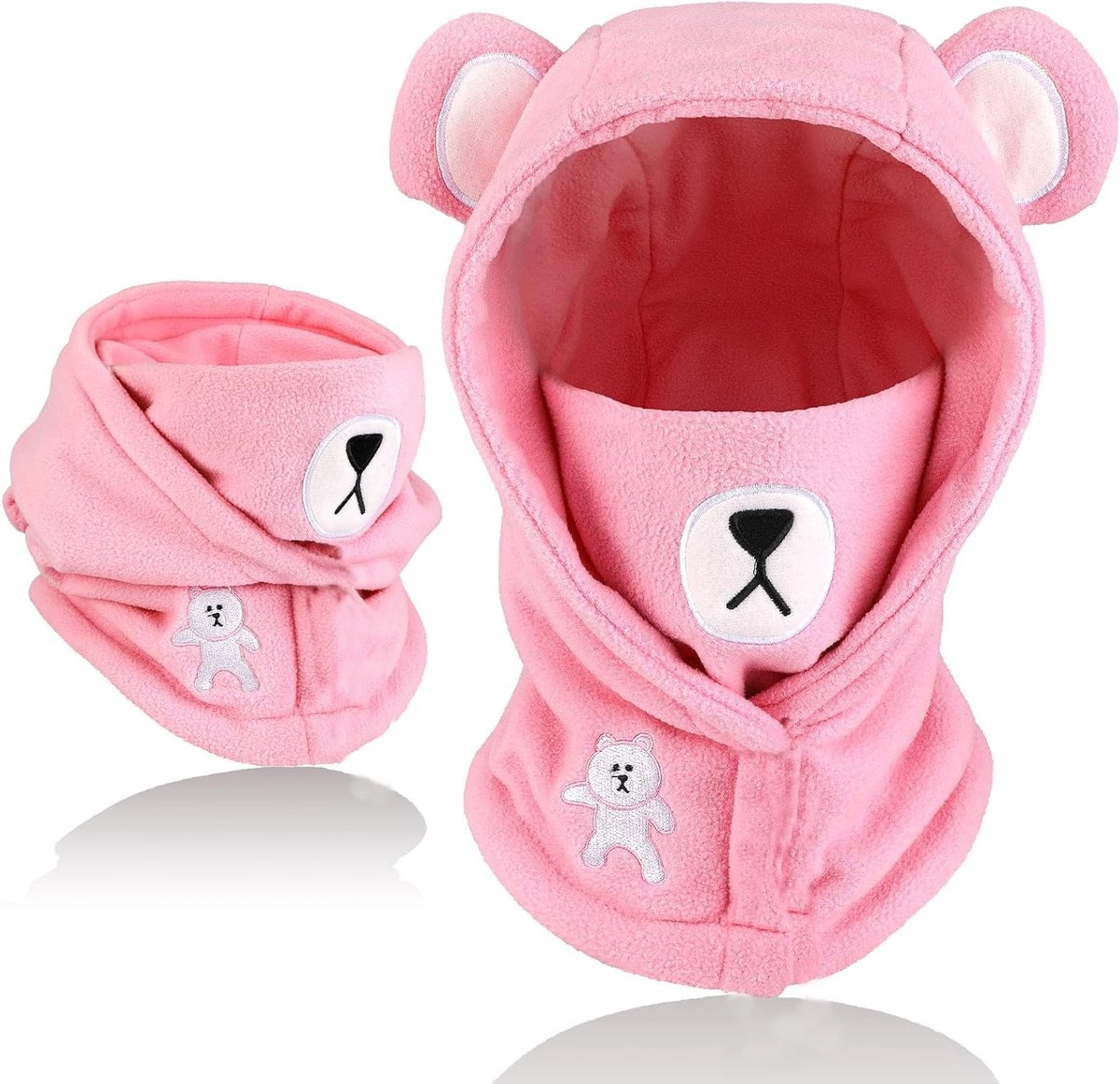 Thermische Fleece Balaclava met Dierenthema voor Kinderen - Multifunctionele Winddichte Ski Masker, Warme Hoed en Nekwarmer voor Jongens en Meisjes