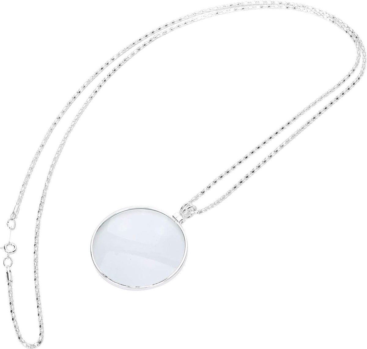 Mini Draagbare 5x Vergrootglas Ketting voor Mannen en Vrouwen, Unieke Monocle en Loupe Sieraad met Optische Lens voor Verbetering van Zicht en Detailweergave