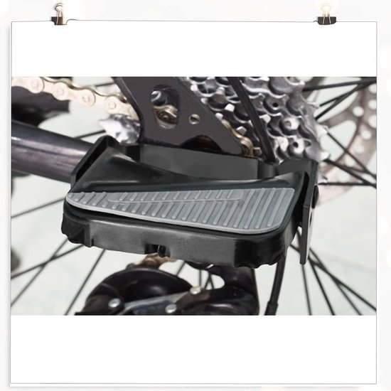 Paires De Pédales Arrière De Vélo En Acier Au Manganèse – Antidérapant, Pliable, 13x9 Cm, Pour VTT, Route Et Vélo électrique, Passager