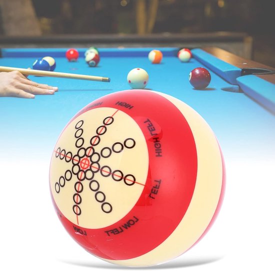 Professionele Billiardbal 57.2MM - Rode Punt Cue Ball voor Training, Snooker en Pool Spel Accessoire van Merkloos — afbeelding 5