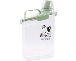 Luchtdichte opslagbox voor kattenvoer, 2.8L, waterdicht en droog, ideaal voor huisdierenvoer en snacks