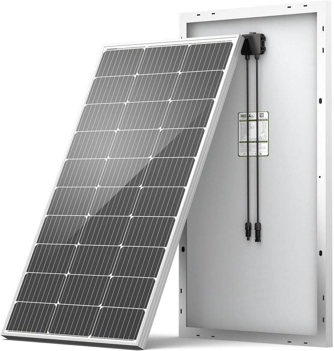 100 Watt 12V Monokristallijn Zonnepaneel voor Accu-Oplaadtoepassingen