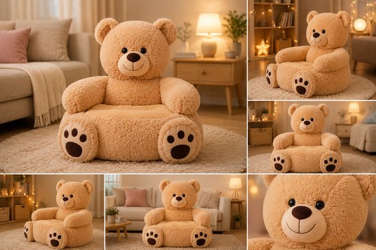 Sofa's - Peutersofa - Knuffelige teddybeer stoel — afbeelding 2