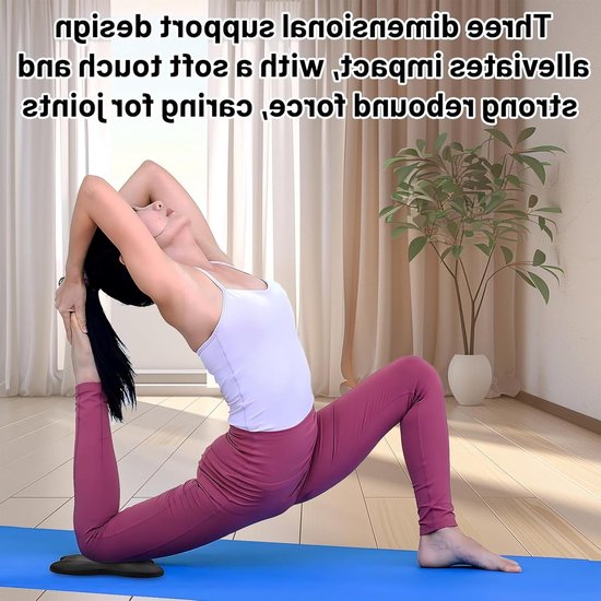 Dailygoods - Yoga Kniekussens Set van 2 - Dikke Ergonomische Kussens van Dailygoods — afbeelding 5