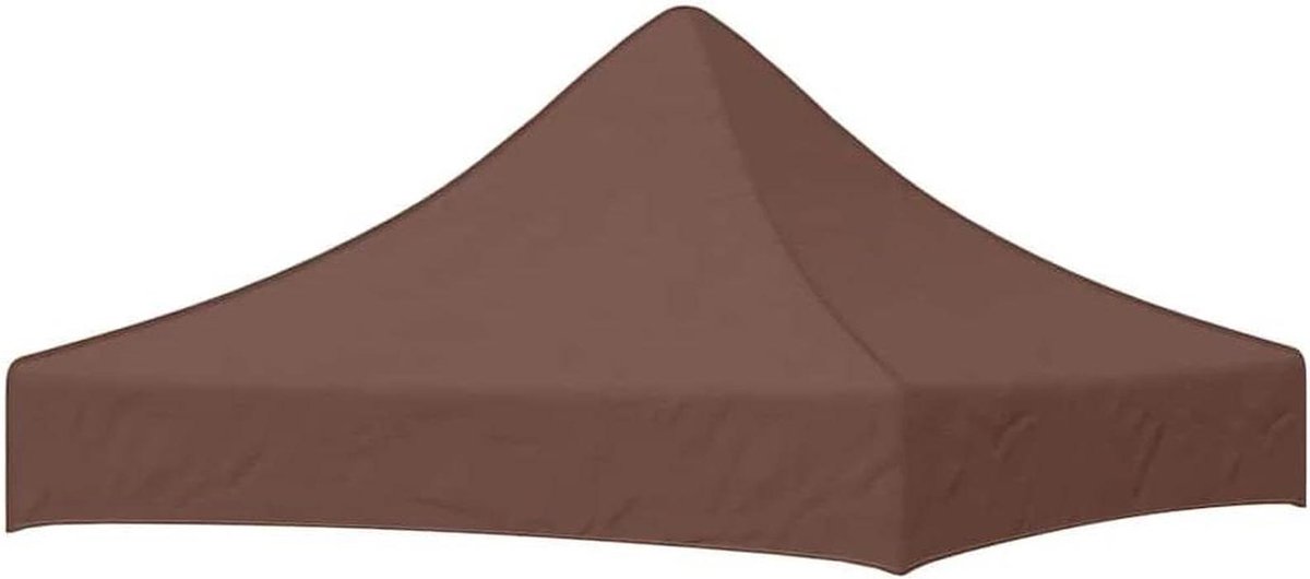 Partytentdak - Tentdak - Buiten beschutting - UV- en weerbestendig - 2 x 2 m - Bruin