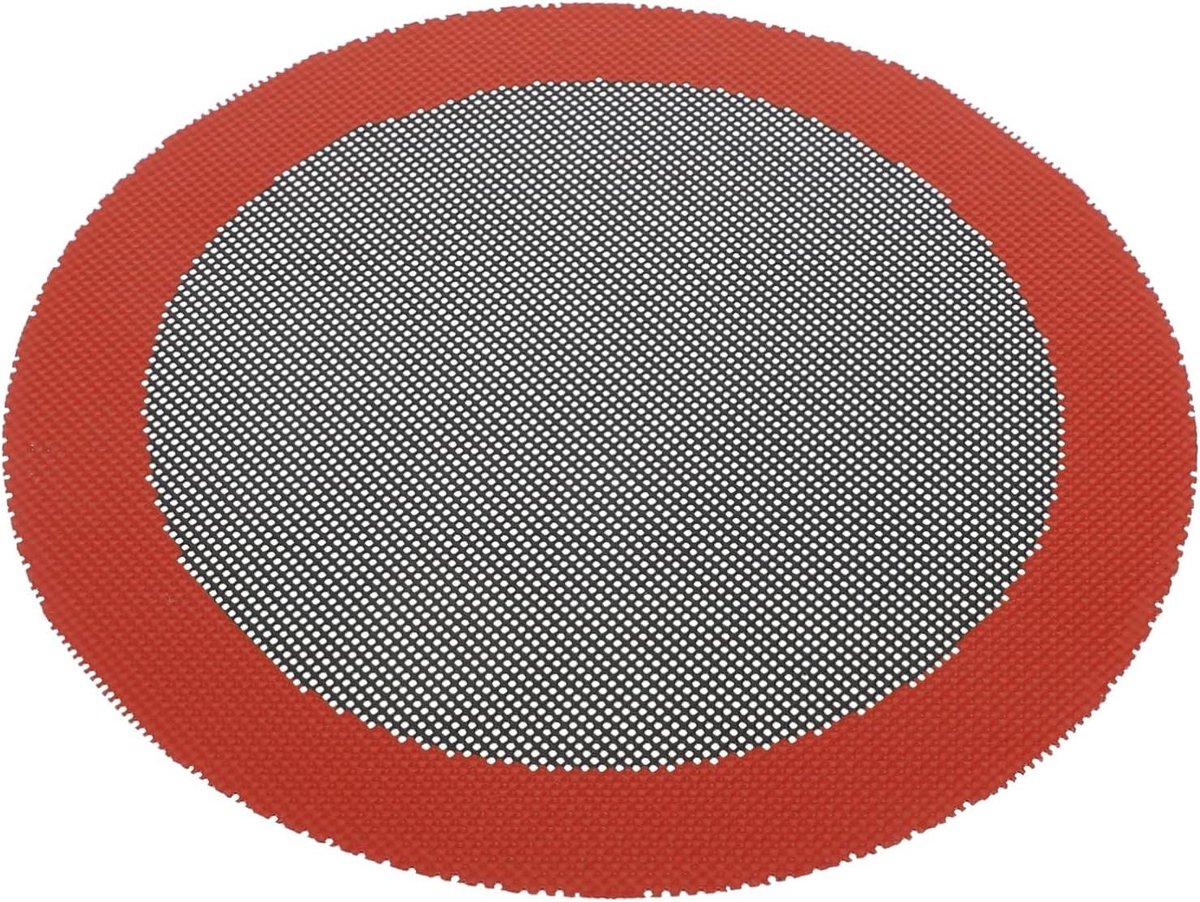 Friteuse Voering - Airfryer Mand - Keuken Bakken - Herbruikbaar Siliconen - 20x20x0.5CM - Rood
