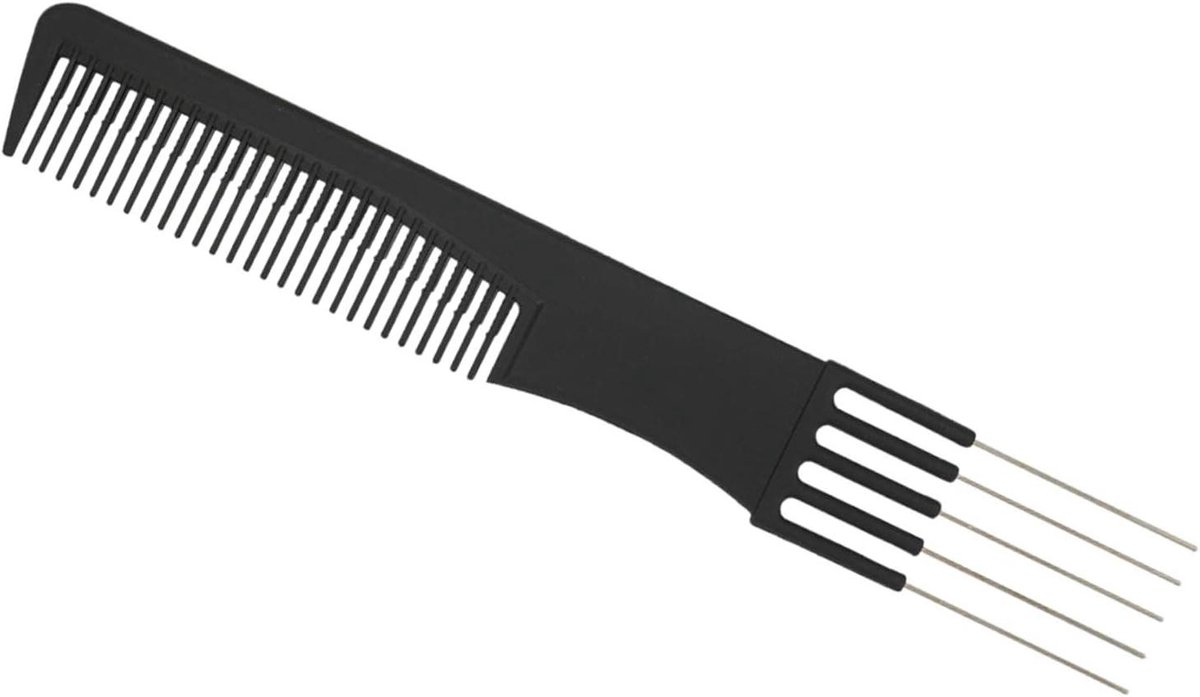 Haar Plagen Kam - Styling Prikker - Professionele Styling - 5 Stalen Pinnen - 26 x 4 x 1 cm