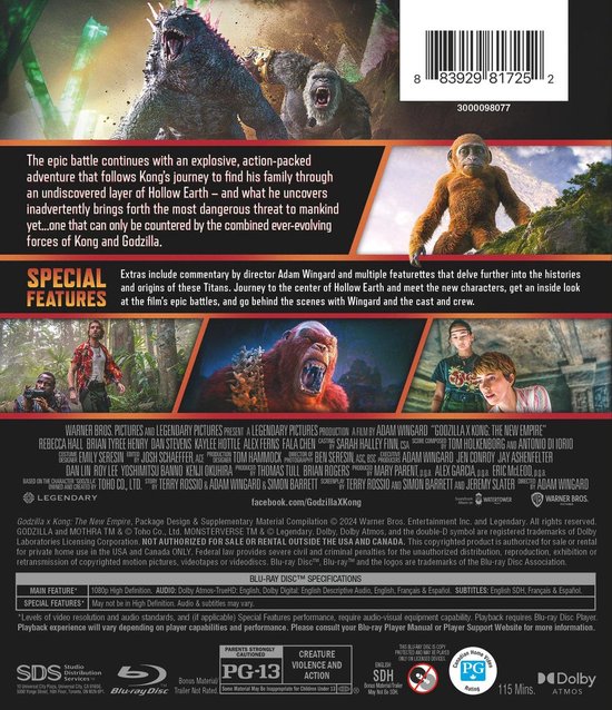 Godzilla X Kong - The New Empire - Film Kijken - Blu-ray Digital - 13.79 cm - Niet gespecificeerd — afbeelding 2