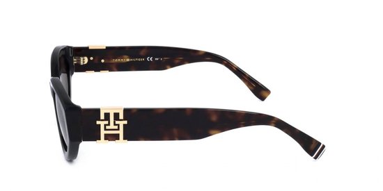 Zonnebril Uniseks Tommy Hilfiger TH 1957/S Zwart ø 54 mm — afbeelding 2