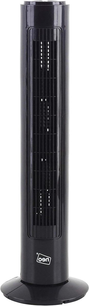 Torenventilator - Stille ventilator - Ruimte koelen - 90 graden oscillatie - 73 cm hoog - Zwart