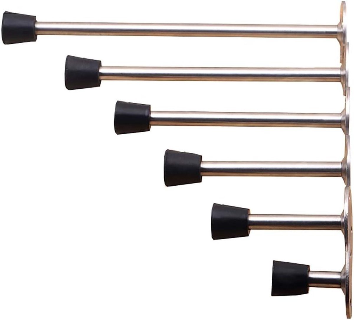 Deurstopper - Muurbevestiging - Bescherming deur - Roestvrij staal - Tot 25 cm - Zilver
