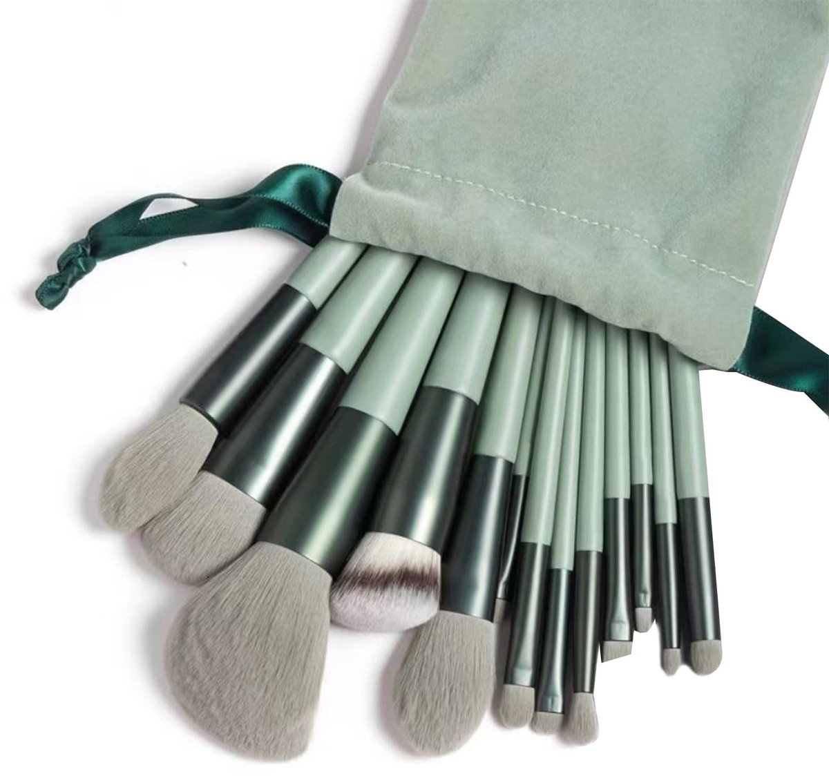 Dailygoods- Make-upborstelset 13-delig - Synthetische Make-upkwasten - Premium Kwaliteit - Poeder/Concealer/Eyeliner - Oogschaduw/Markeerstift - Inclusief Organizer