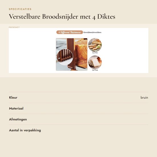 Vouwbare Handmatige Broodsnijder - Verstelbare 5 Laags Snijder voor Huisgemaakt Brood - Sandwiches - Ham - Kaas — afbeelding 4