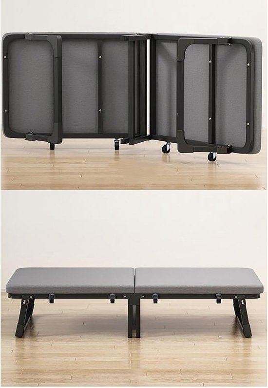 Vouwbed Traagschuim - Gastenmatras Opvouwbaar - Thuis Kantoor Camping - 5 Versnellingen Verstelbaar - 70 cm Breed — afbeelding 4